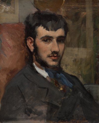 Portrait of Renoir by Frédéric Bazille