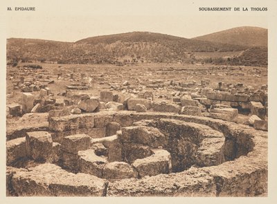 Epidaurus. Substructure of the Tholos by Frédéric Boissonnas