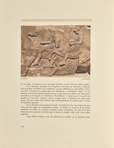 Parthenon. Western Frieze by Frédéric Boissonnas