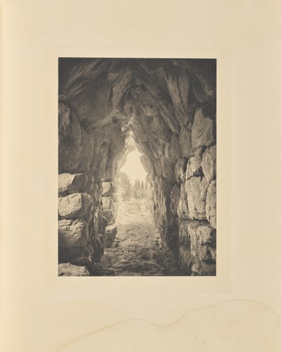 Tiryns, Vaulted Magazine by Frédéric Boissonnas