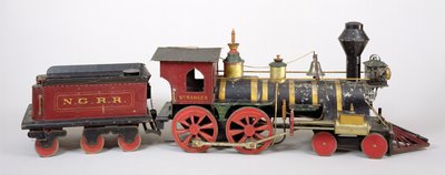 Railroad Engine & Tender Model, 1877 by Fred Butterfly