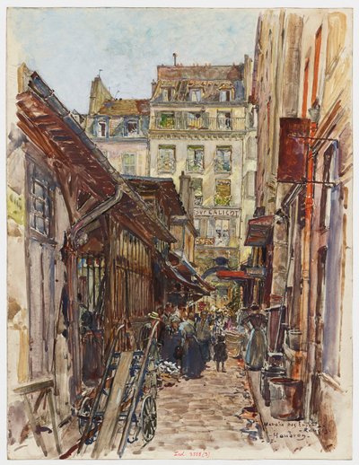 Interior of the Market of the Red Children by Frederic Anatole Houbron