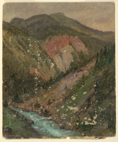 Alpine Landscape (Bavaria or Switzerland) by Frederic Edwin Church
