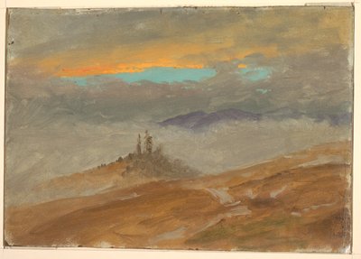 Cloud Study, Above Winter Landscape by Frederic Edwin Church