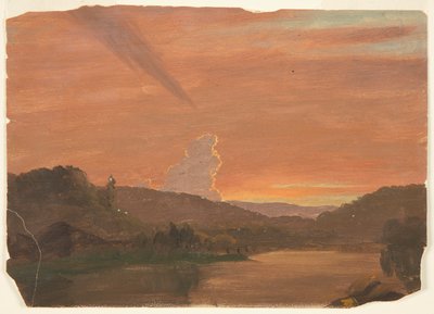Cloud Study at Sunset by Frederic Edwin Church