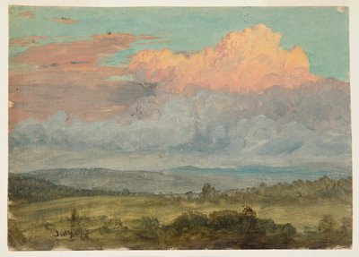 Clouds, Hudson Valley, New York by Frederic Edwin Church