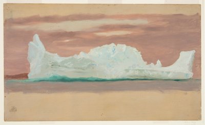 Floating Iceberg Under Cloudy Skies, Newfoundland by Frederic Edwin Church