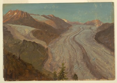 Great Aletsch Glacier, Switzerland by Frederic Edwin Church