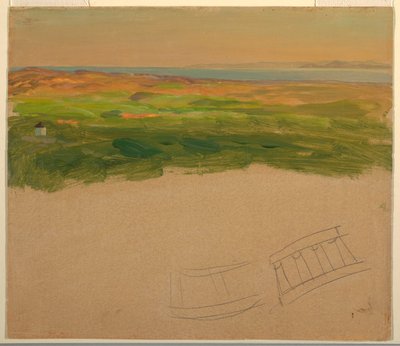 Landscape, near Syria or Greece by Frederic Edwin Church