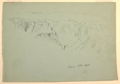 Mountain, Wady el-Arabah, February 23, 1868 by Frederic Edwin Church