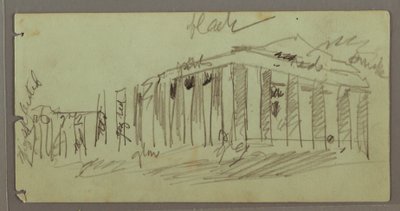 Parthenon Lighted at Night, Athens, Greece by Frederic Edwin Church