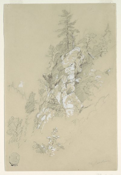 Rocky Hillside, North Carolina by Frederic Edwin Church