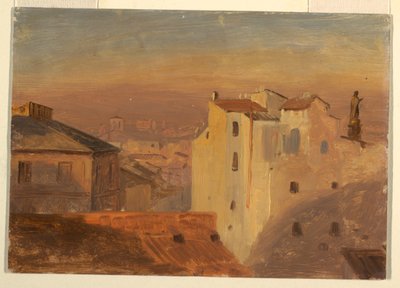 Rooftops, Rome, Italy by Frederic Edwin Church