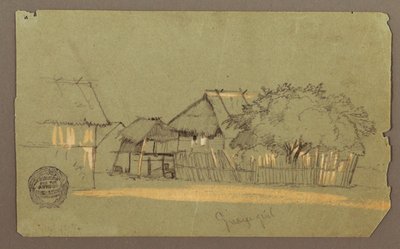 Street with Houses, Guayaquil, Ecuador by Frederic Edwin Church