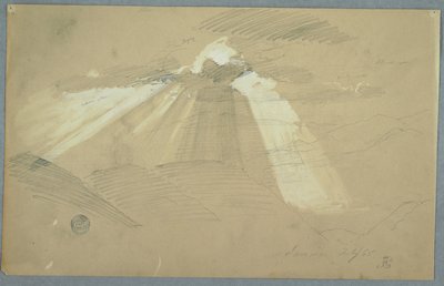 Sun Shining through Clouds, Jamaica by Frederic Edwin Church
