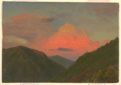 Sunset over Hilltops, Jamaica, West Indies by Frederic Edwin Church