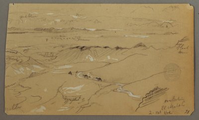 View across Wady el-Arabah by Frederic Edwin Church
