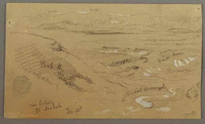 View across Wady el-Arabah by Frederic Edwin Church