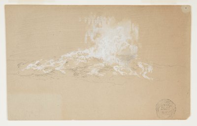 Waves Breaking Against Rocks by Frederic Edwin Church