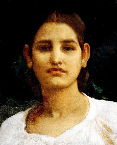 Head of a Girl by Frederic Leighton