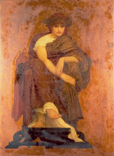 Mnemosyne, The Mother of the Muses by Frederic Leighton