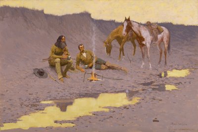 A New Year on the Cimarron by Frederic Remington