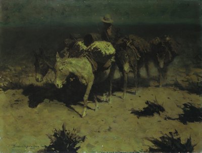 A Pack Train by Frederic Remington