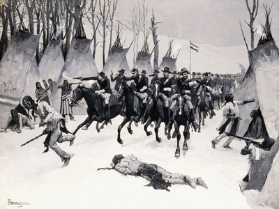 Battle of Washita by Frederic Remington