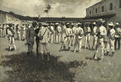 Disbanding Gomez Army, 1899 by Frederic Remington