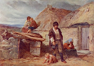 An Irish Eviction by Frederick (after) Goodall