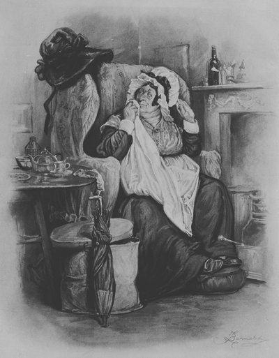 Sarah Gamp, 1880 by Frederick Barnard
