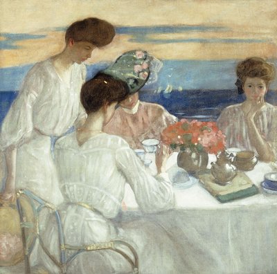 Afternoon Tea on the Terrace by Frederick Carl Frieseke