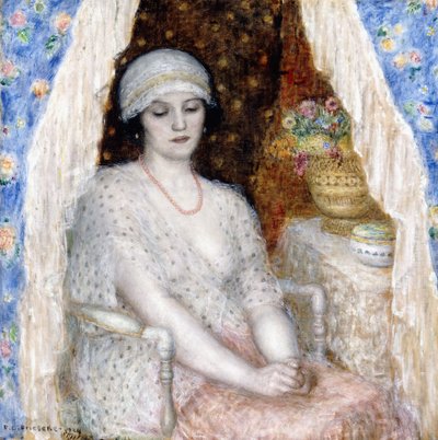 Blue Curtains by Frederick Carl Frieseke