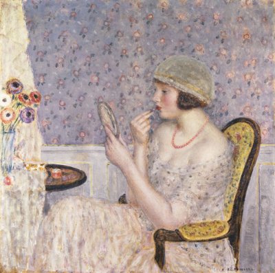 Woman at a Dressing Table by Frederick Carl Frieseke