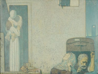 The Farewell by Frederick Cayley Robinson
