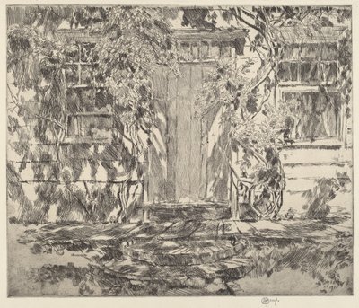 Old Doorway, Easthampton by Frederick Childe Hassam