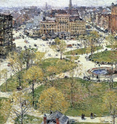 Union Square in Spring, 1896 by Frederick Childe Hassam