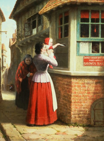 Posting a Letter by Frederick Daniel Hardy