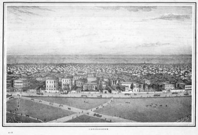 Chowringhee, Calcutta, India, c1840s by Frederick Fiebig