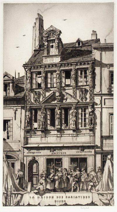The House of the Caryatids, Dijon by Frederick G. Hall