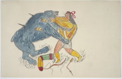Man and Bear by Frederick Gokliz