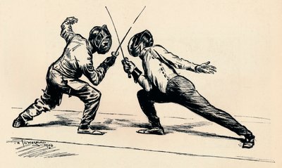 Fencers by Frederick Henry Townsend