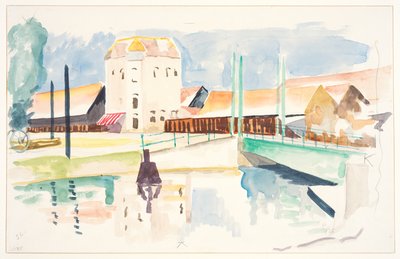 Bridge & Buildings by Frederick James Porter