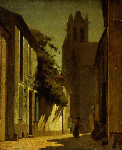 Street Scene, Moret by Frederick John Mulhaupt