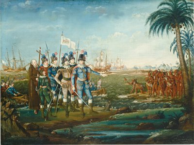 First Landing of Christopher Columbus, 1800-1805 by Frederick Kemmelmeyer