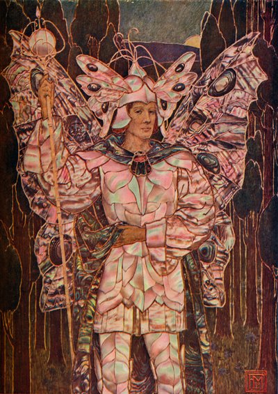 Panel in Gesso and Mother-of-Pearl, c1901 by Frederick Marriott