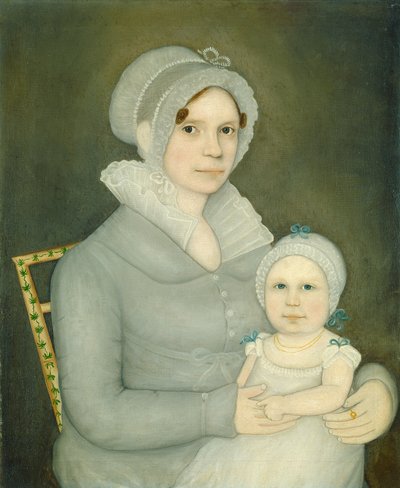 Mrs. John Harrisson and Daughter by Frederick Mayhew