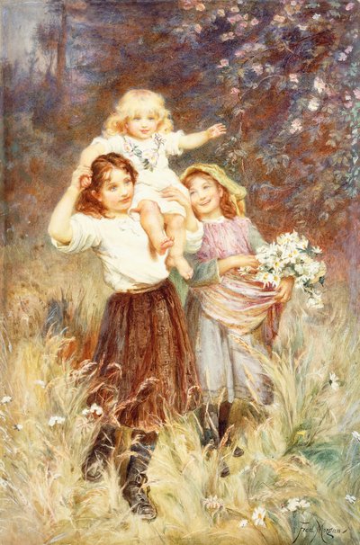 Gathering Flowers by Frederick Morgan