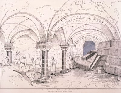 Crypt of St Mary-le-Bow by Frederick Nash