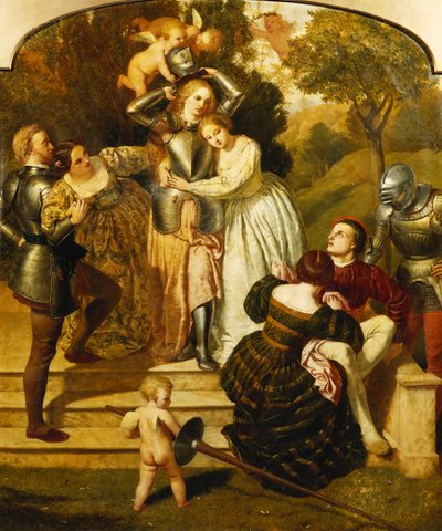 Britomart Unarming by Frederick Richard Pickersgill